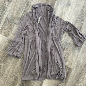 Small cardigan, gray/purple